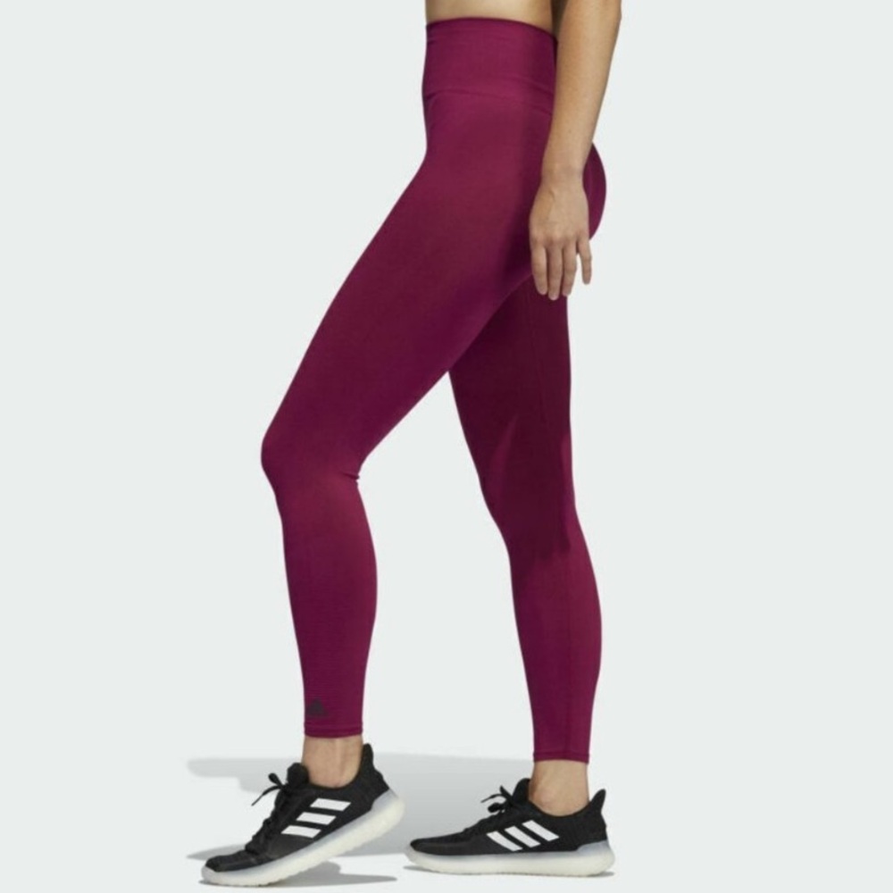 Adidas Seamless Tights in Power Berry